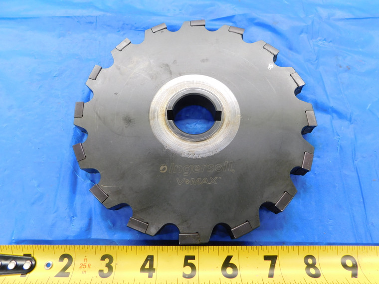 INGERSOLL 7" OD X ABOUT 1/2 WIDTH X 1 1/4 PILOT INDEXABLE SIDE MILL CUTTER 16 T - FAX-MB6178