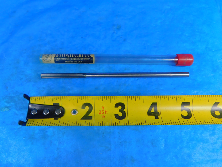 FULLERTON .1925" O.D. CARBIDE HEAD CHUCKING REAMER .18" SHANK 6 FLUTE 5" OAL - FAX-AR5753