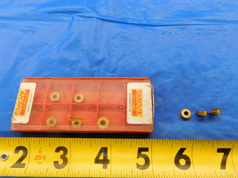 8PCS NEW SANDVIK R300-0828E-PM 1025 TiN COATED CARBIDE TURNING INSERTS - MB6232RDT
