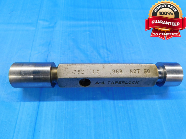 .962 & .968 PIN PLUG GAGE GO NO GO .9688 -.0008 31/32 24.587 mm .9620 .9680 - DW15417AZ1