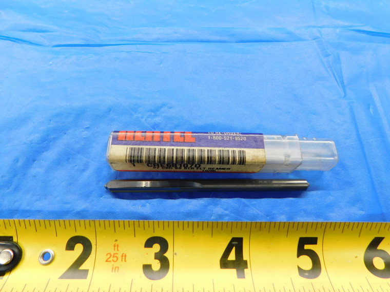 HERTEL .201" O.D. CARBIDE REAMER 4 FLUTE ABOUT 1 1/8 LOC 3 1/4 OAL #7 CRE68107D - FAX-MB6250