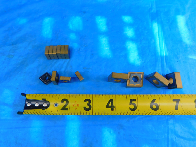 14PCS SANDVIK / SECO CNMG432 KM3215 & CNMG542 TP3000 TiN CARBIDE TURNING INSERTS - FAX-AR5807
