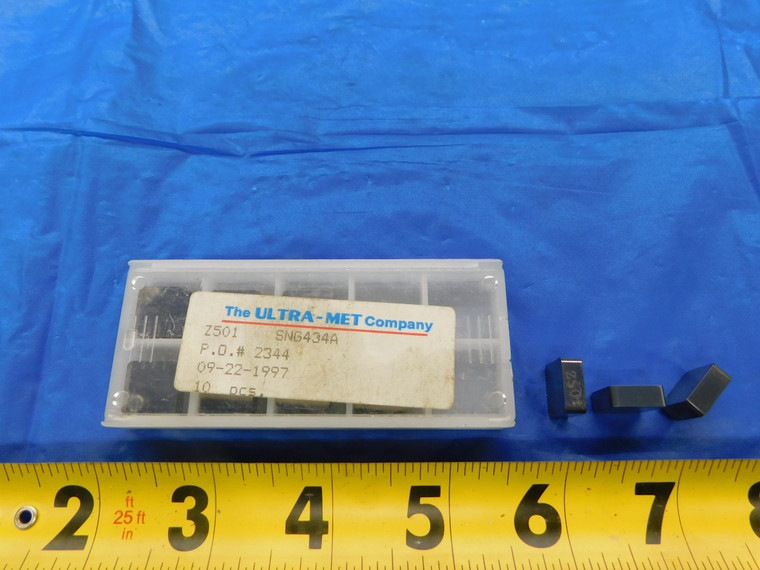 10PCS NEW ULTRA-MET SNG434A Z501 CARBIDE TURNING INSERTS SNG 434 INDEXABLE - MB6276RDT