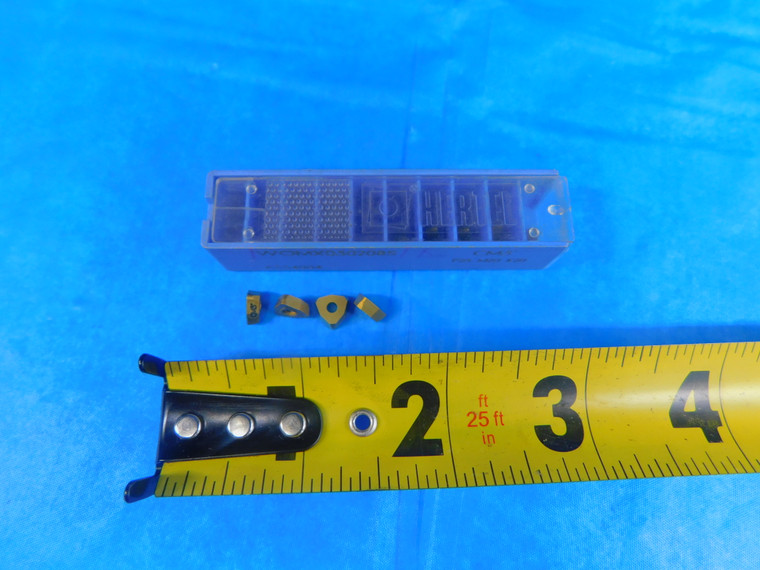 9PCS NEW HERTEL WOMX030208S CM3 TiN CARBIDE TURNING INSERTS WOMX 03 02 08S - AR5828AR1