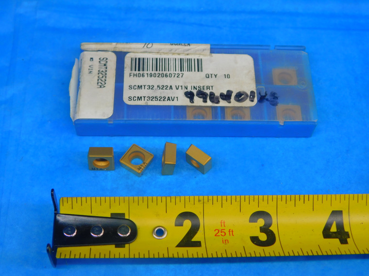10PCS NEW VALENITE SCMT32522A V1N TiN COATED CARBIDE TURNING INSERTS SCMT09T308 - AR5860RDT
