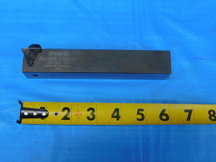 HORN RU360.1000.01 LATHE TURNING TOOL HOLDER 1" SHANK WIDTH .020"-.075" 6" OAL - JP0684AE2