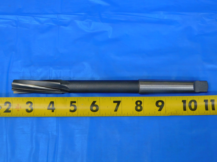 21/32 O.D. HSS REAMER MORSE TAPER #2 SHANK SPIRAL 6 FLUTE MT2 .65625 - JP0723AR1