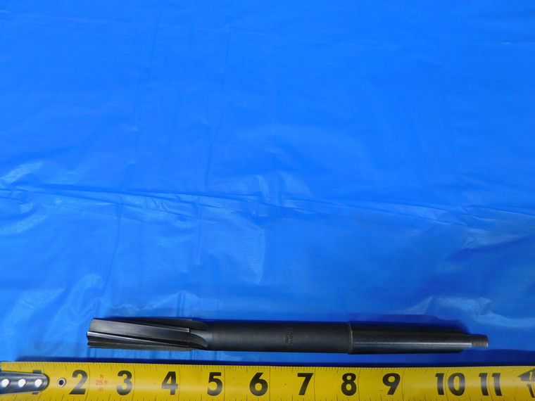 MORSE 23/32 O.D. HSS REAMER MORSE TAPER #2 SHANK SPIRAL 6 FL MT2 .71875 - JP0728AR1