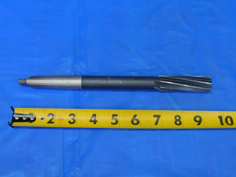 GLENBARD 25/32 O.D. HSS REAMER MORSE TAPER #2 SHANK SPIRAL 8 FL MT2 .78125 - JP0735AR1