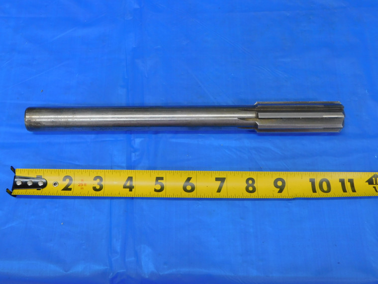 1 3/32 O.D. HSS CARBIDE TIPPED CHUCKING REAMER SHANK 8 FLUTE 11" OAL 1.09375 - JP0753AE2