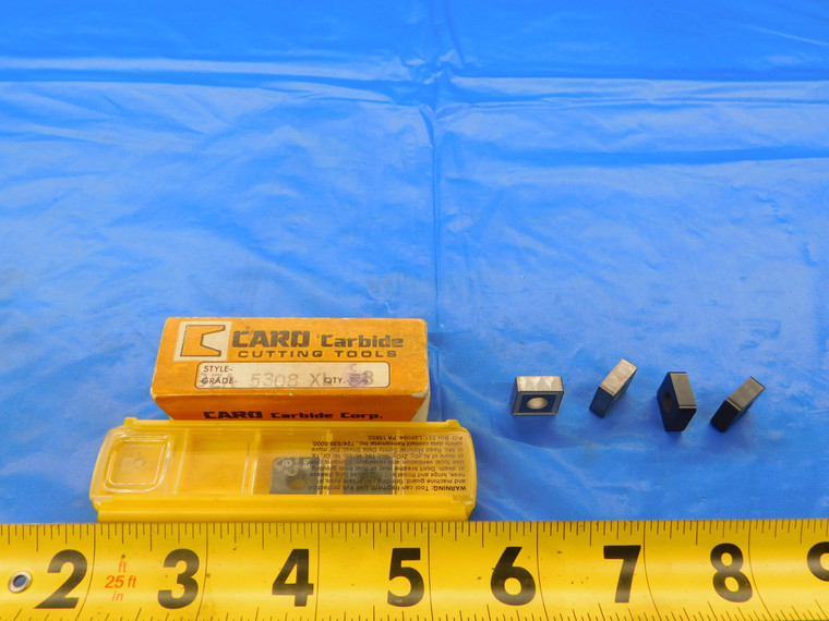 9 PCS KENNAMETAL & OTHERS CARBIDE TURNING INSERTS SQUARE INDEXABLE TOOLING LOT - MB6683RDT