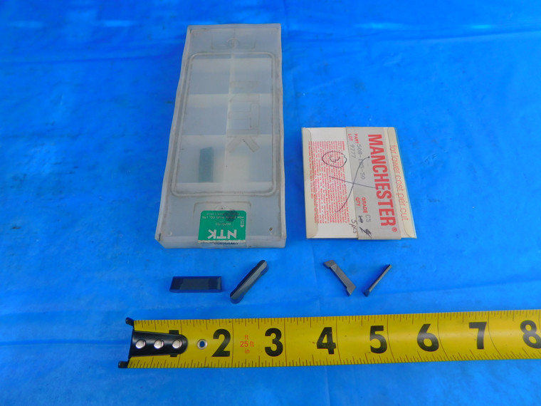 6PCS MANCHESTER / NTK CUTOFF GROOVING CARBIDE INSERTS 508-185-50 VDB-250R-B - AR6171RDT