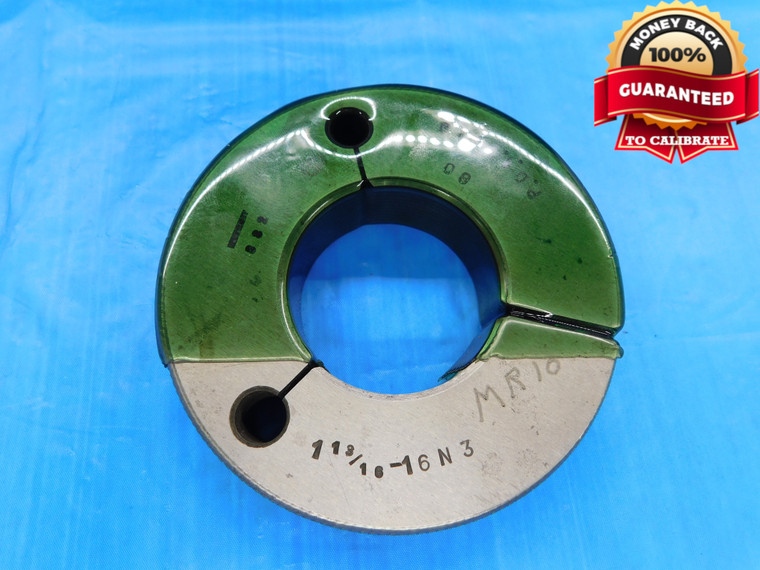 1 13/16 16 N3 THREAD RING GAGE 1.8125 GO ONLY P.D. = 1.7719 1 13/16"-16 CHECK - DW15498RD