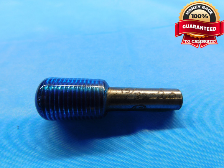 15/32 20 THREAD PLUG GAGE .46875 GO ONLY P.D. = .4365 15/32"-20 UNS 2B OR 3B - DW15672RD