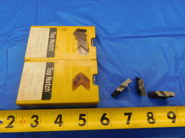 6PCS KENNAMETAL NG4213R K68 CARBIDE GROOVING INSERTS TOP NOTCH REGROUND SHARP - MB6845RDT