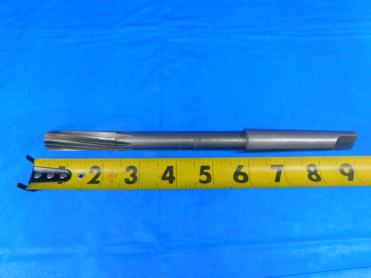 BUTTERFIELD 39/64 O.D. HSS REAMER MORSE TAPER #2 SHANK SPIRAL 8 FL MT2 .609375 - AR6377AE2