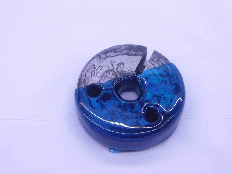 1/2 13 UNC 2A THREAD RING GAGE .5 .50 .500 .5000 GO ONLY P.D. = .4485 INSPECTION - DW15798LVR