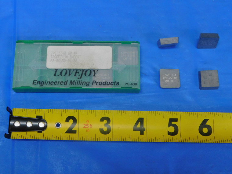 7PCS NEW LOVEJOY ZPE-534B M+ CARBIDE TURNING INSERTS TRAPEZIUM INDEXABLE - JP0880RDT
