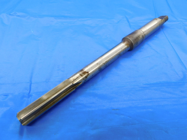 .563" O.D. HSS REAMER MORSE TAPER #3 SHANK 6 FLUTE MT3 8 5/8 OAL 9/16 - MB6905AL2