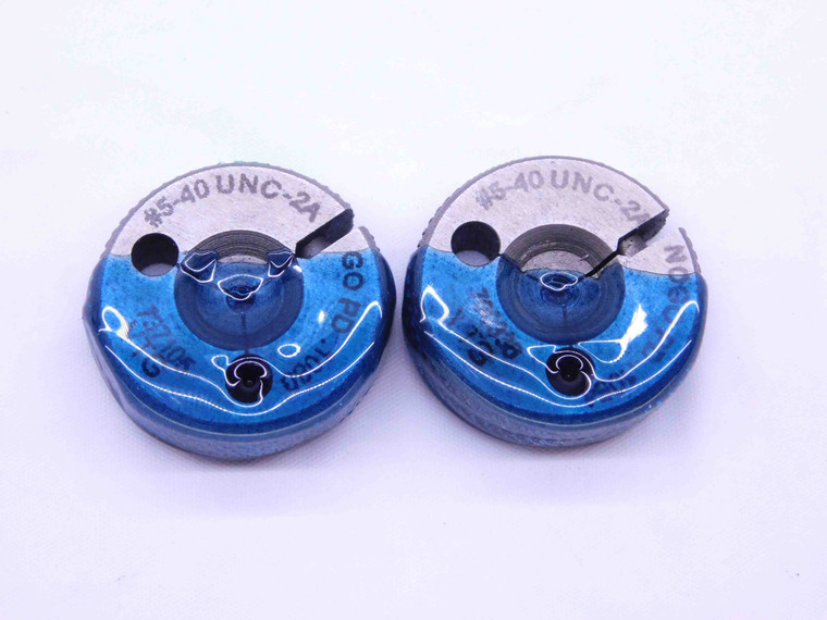 5 40 UNC 2A VERMONT THREAD RING GAGES #5 .125 GO NO GO P.D.'S = .1080 & .1054 - DW15841AK2