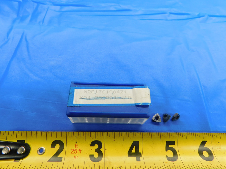 10PCS NEW KOMET W28170100421 K04 250804 K10 CARBIDE TURNING INSERTS - AR6568AS1