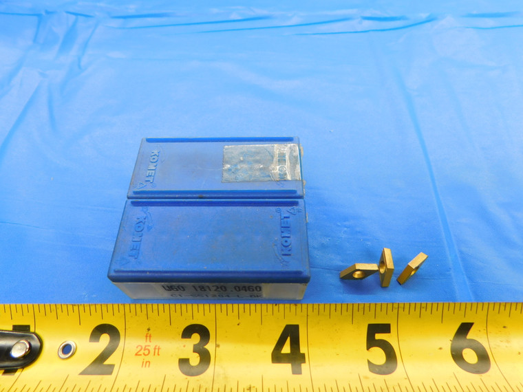 15PCS NEW KOMET W60 18120.0460 C1-551204-L-BK TiN COATED CARBIDE TiN INSERTS - AR6584AS1