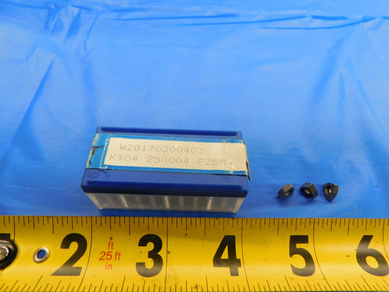 10PCS NEW KOMET W28170300403 KX04 250004 P25M CARBIDE TURNING INSERTS - AR6569AS1