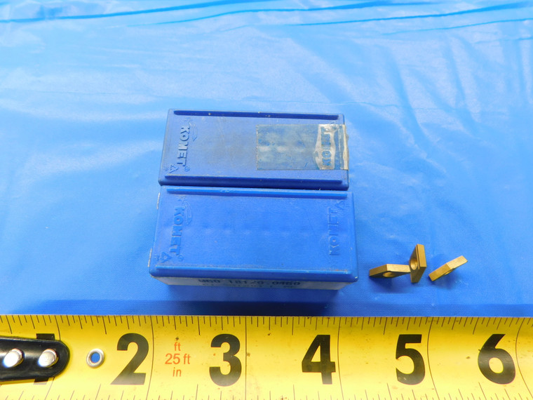 11PCS NEW KOMET W60 18120.0460 C1-551204-L-BK TiN COATED CARBIDE TURNING INSERTS - AR6598AS1