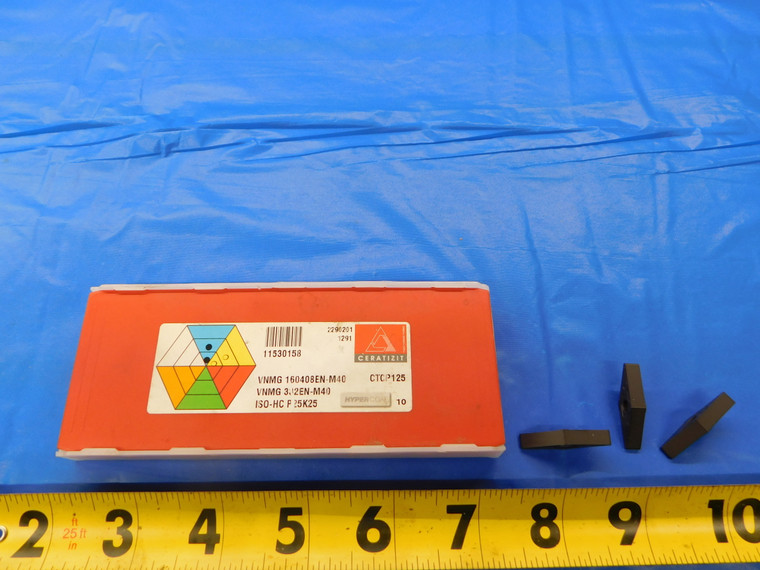10PCS NEW CERATIZIT VNMG 160408EN-M40 VNMG 332EN-M40 CARBIDE TURNING INSERTS - AR6627AS1