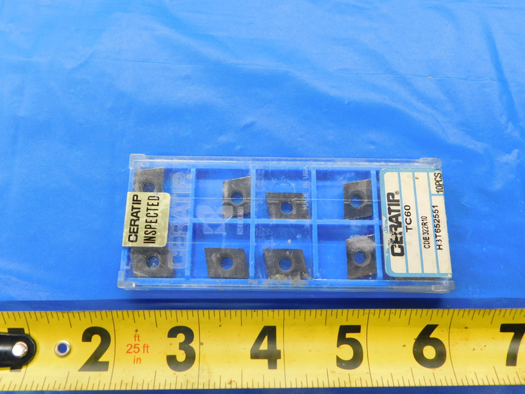 10PCS NEW KYOCERA TC60 CDE 322R10 H3T652551 CARBIDE INSERTS CERATIP - AR6641AS1