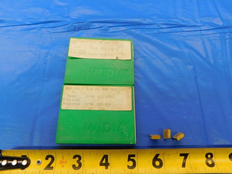 11PCS NEW WIDIA TN35 SPMR 322 087 70 TiN COATED CARBIDE INSERTS - AR6634AS1