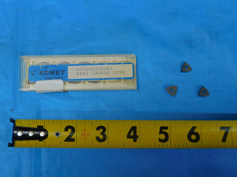 10PCS NEW KOMET W2340300403 KX02 300004 P25M CARBIDE INSERTS - JP1094AS1