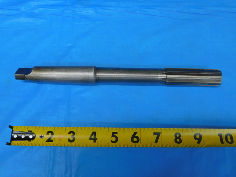 0.876 O.D. HSS CARBIDE TIPPED REAMER MORSE TAPER #3 SHANK 8 FL MT3 .876 - JP1111AE2