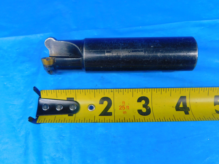 SECO 3/4 DIA. INDEXABLE END MILL R217.29-00.75-3 718 1" SHANK 2 FLUTE .75 ROUND INSERT - FAX-AR6787