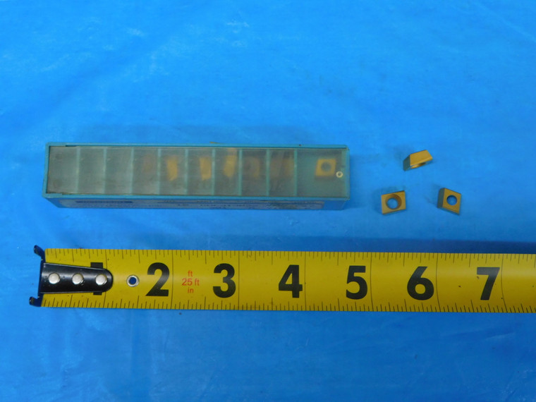 10PCS NEW INGERSOLL CDE 313R22 301 A TiN COATED CARBIDE INSERTS - JP1143RDT