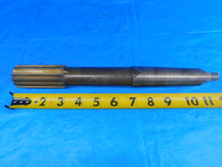 MORSE 1.3750 O.D. HSS REAMER MORSE TAPER #4 SHANK 12 FL MT4 1-3/8 - AR7040AN2