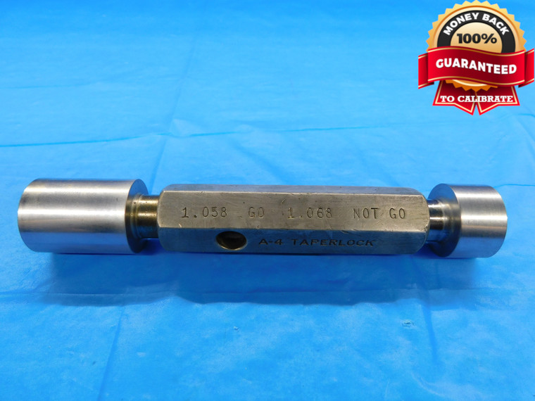 1.058 & 1.068 PIN PLUG GAGE GO NO GO 1.0625 -.0045 1 1/16 27 mm 1.0580 1.0680 - DW16183AZ1