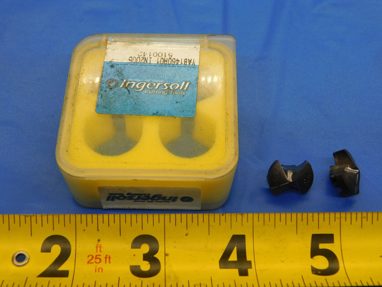 2PCS NEW INGERSOLL YA1460R01 IN2005 CARBIDE QWIK TWIST INSERTS .575" 14.6 mm - FAX-MB7493