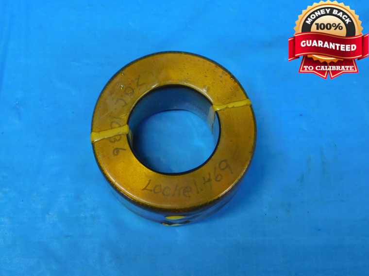 1.469 MASTER PLAIN BORE RING GAGE 1.4688 +.0002 1 15/32 37.313 mm 1.4690 - JP1025RD