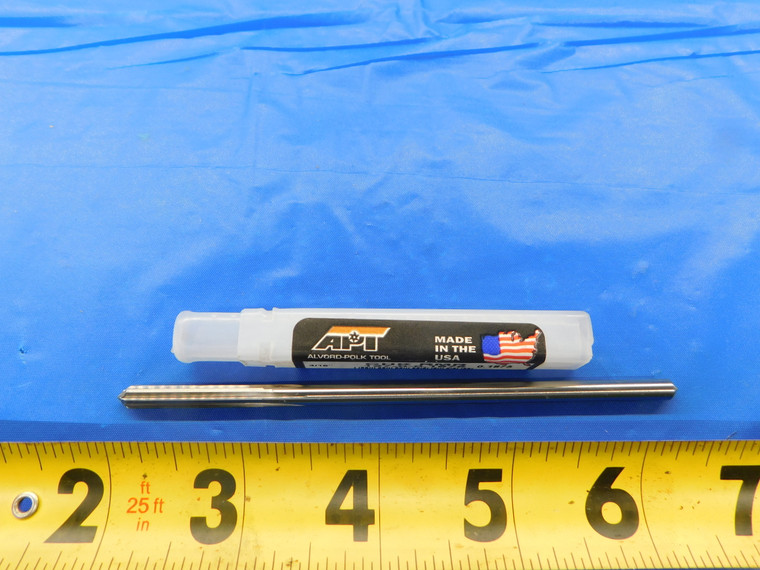 APT 3/16 O.D. HSS CHUCKING REAMER SHANK FLUTE ABOUT 1 1/8 LOC 4 5/8 OAL .1875 - MB7138AS2