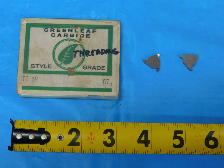 5PCS NEW GREENLEAF TT 3R G70 CARBIDE LAYDOWN THREADING INSERTS INDEXABLE - JP0964RDT