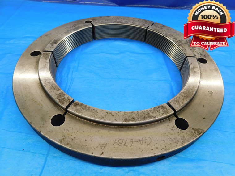 9 3/4 8 UNS 3A THREAD RING GAGE 9.75 9.750 GO ONLY P.D. = 9.6688 INSPECTION - DW16008RD