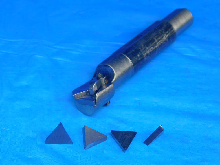 3/4 SHANK DIA 4 5/8 OAL STEEL INDEXABLE BORING BAR w/ 10 NEW INSERTS .75 LATHE - AR7232AM2