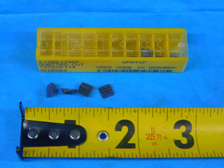 8PCS NEW KENNAMETAL S109E1306F SPATVF CARBIDE INSERTS QUATTRO CUT H8EB GERMANY - AR7374RDT