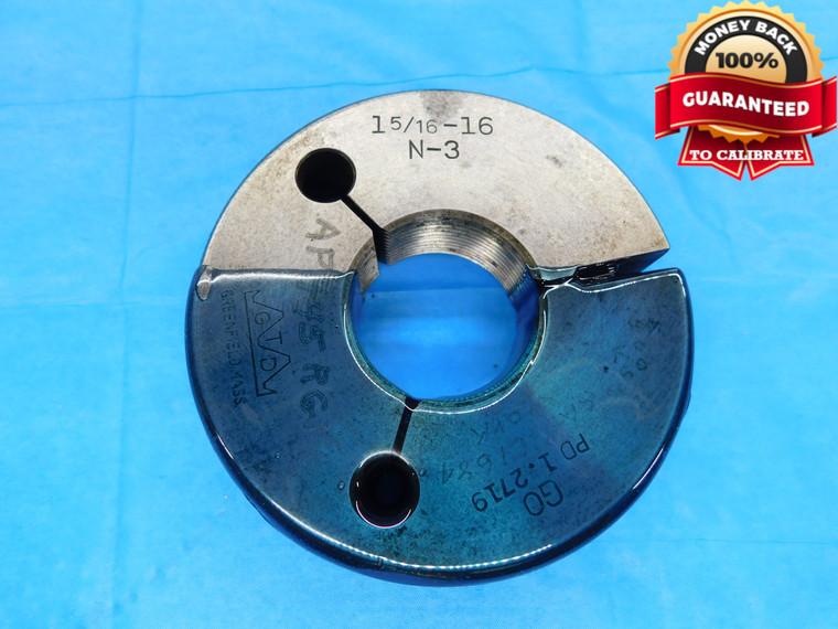 1 5/16 16 N 3 THREAD RING GAGE 1.3125 GO ONLY P.D. = 1.2719 UN-3A - DW16066AT2