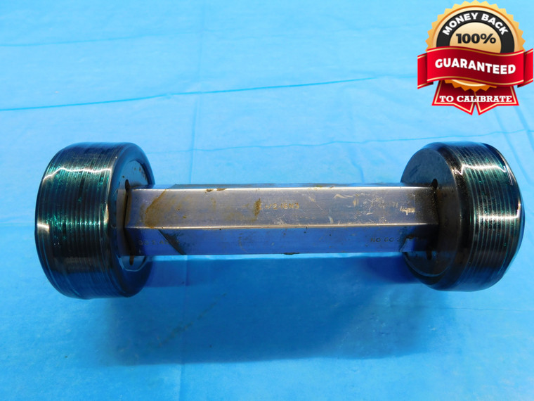 2 1/2 16 N 3 THREAD PLUG GAGE 2.5 2.50 2.500 GO NO GO P.D.'S = 2.4594 & 2.4639 - DW16088AT2