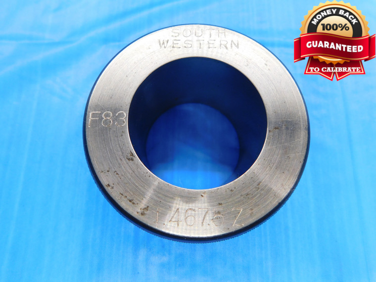 1.4675 CL Z MASTER PLAIN BORE RING GAGE 1.4688 -.0013 1 15/32 37.275 mm CHECK - DW16349AV2