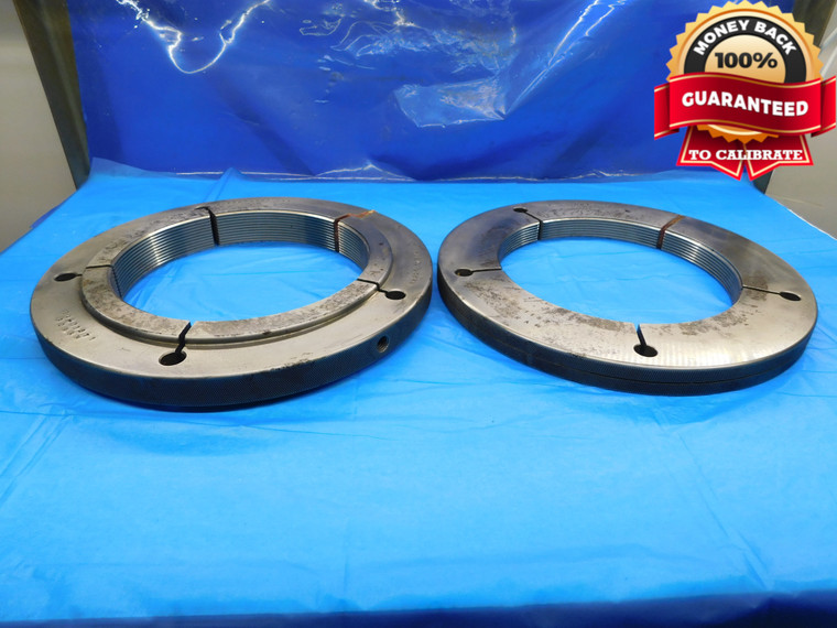 8 3/4 8 UNJS 3A SPECIAL THREAD RING GAGES 8.75 GO NO GO P.D.'S = 8.6688 & 8.6625 - DW16220RD