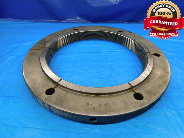10 3/4 8 UNS 3A THREAD RING GAGE 10.75 10.750 GO ONLY P.D. = 10.6688 CHECK - DW16229RD