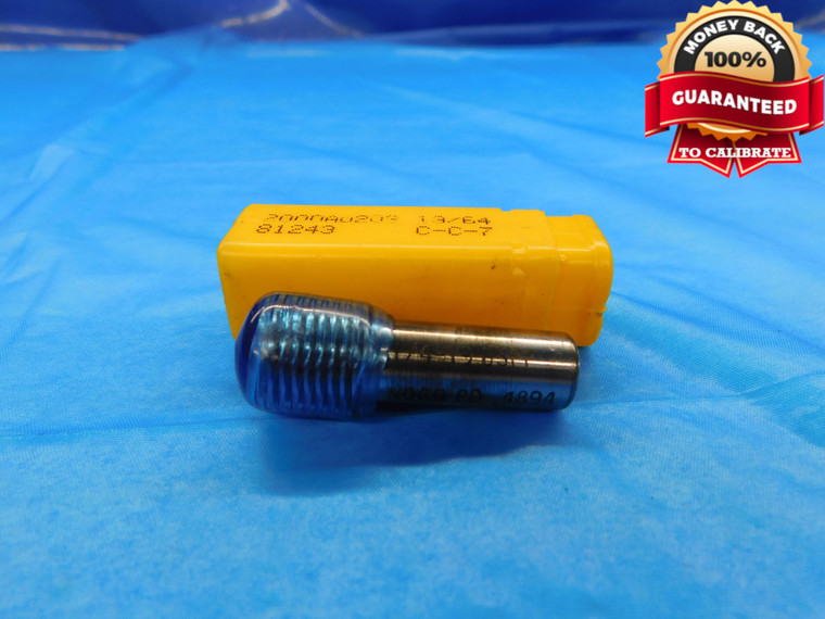 1/4 19 BSPP PIPE THREAD PLUG GAGE .25 .250 .2500 NO GO ONLY P.D. = .4894 CHECK - DW16231RD